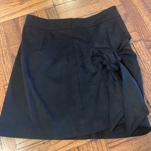Zara suade mini skirt with tie